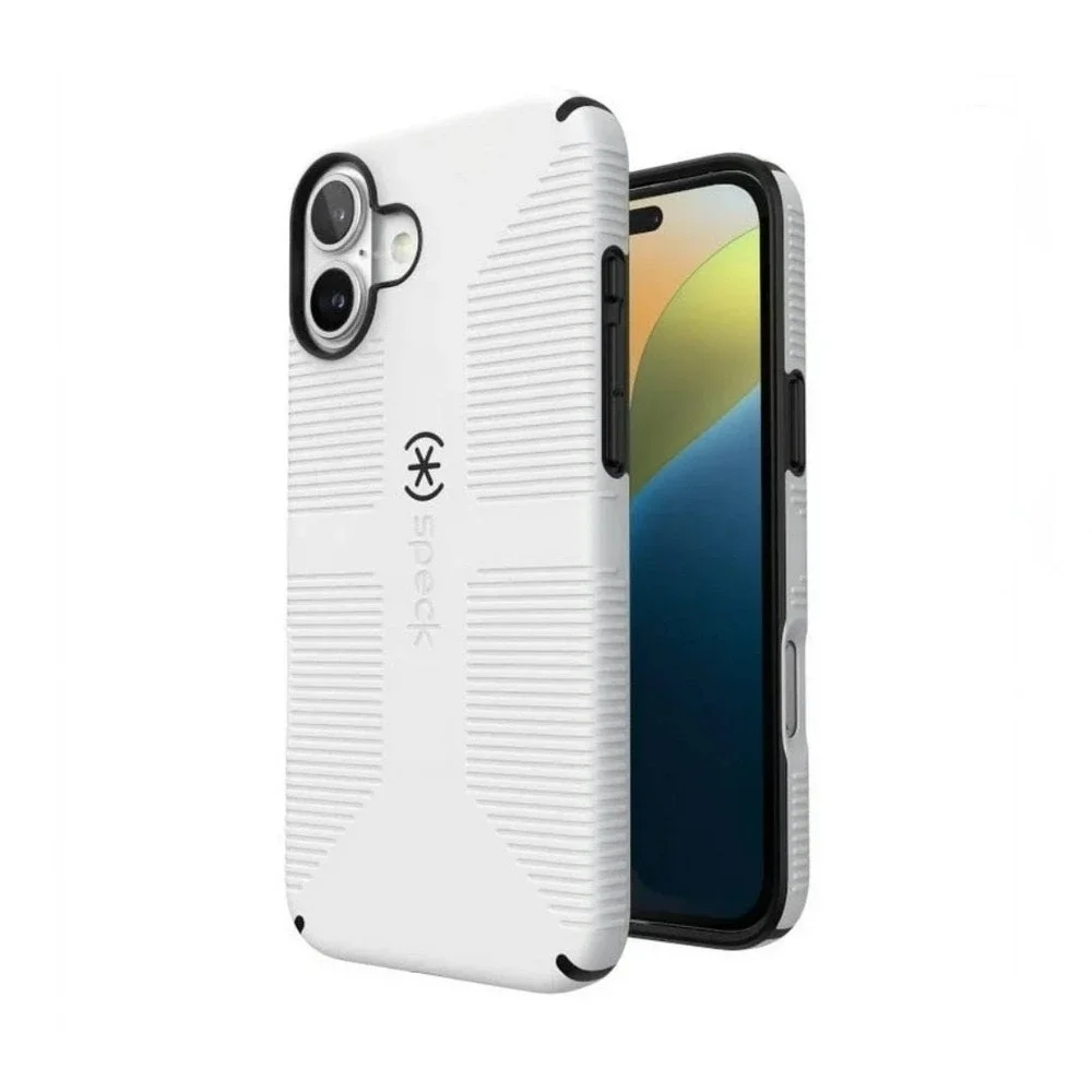 Speck Candyshell Grip White iPhone 16 Plus Protective Magsafe Microban Case